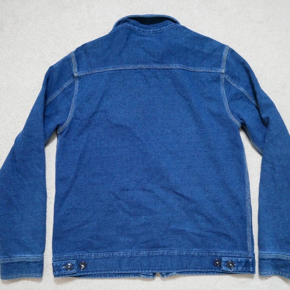 Wallace & Barnes Indigo fleece deck jacket - Picture 2 of 6